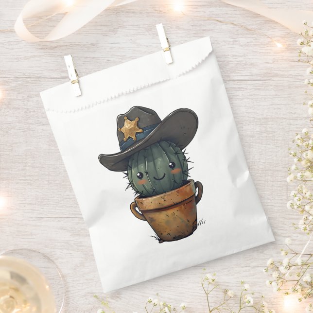 Sheriff Spike-Cactus Character Geschenktütchen (Ausgeschnitten)
