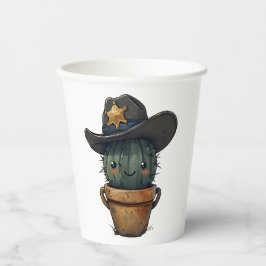 Sheriff Spike-Cactus Character Pappbecher