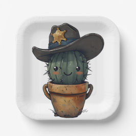 Sheriff Spike-Cactus Character Pappteller