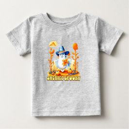 Sheriff Spooky Cowboy Ghost Halloween Baby T-shirt