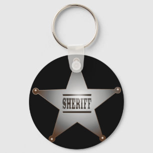 Sheriff star schlüsselanhänger