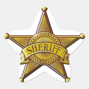 Sheriff Stern-Aufkleber