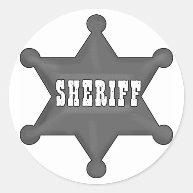 Sheriff Sticker für Kinder (Vorderseite)
