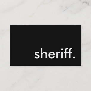 Sheriff. Visitenkarte