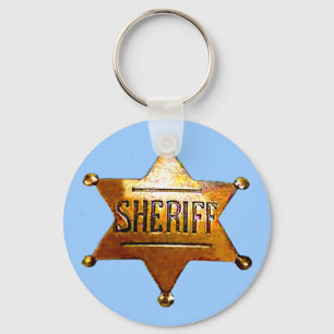 Sheriffs Abzeichen-Schlüsselanhänger (in 3 Stile Schlüsselanhänger