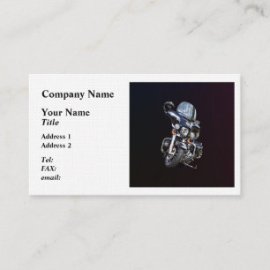 Sheriffs Motorrad Visitenkarte