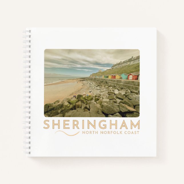 Sheringham Beach Norfolk Sketch Notizbuch (Vorderseite)