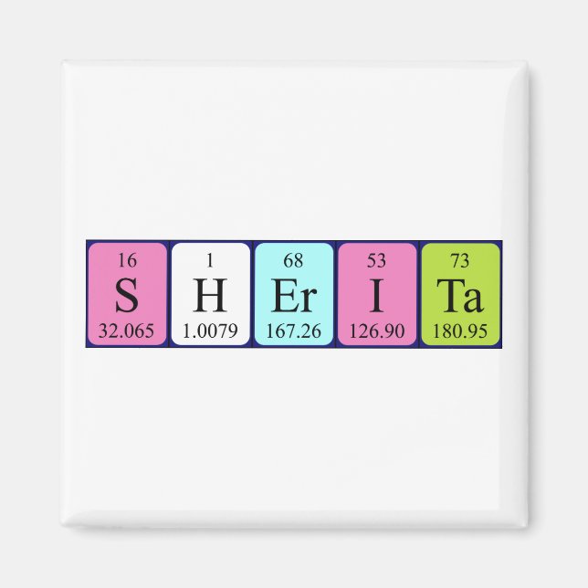 Sherita Periodenmagnet Magnet (Vorne)