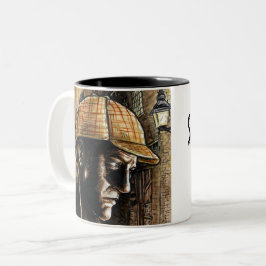 Sherlock Holmes-Tasse Zweifarbige Tasse