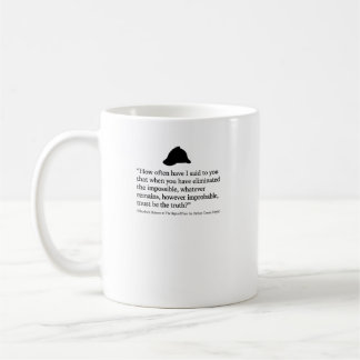 Sherlock Holmes Zeichen Vier Zitat Kaffeetasse