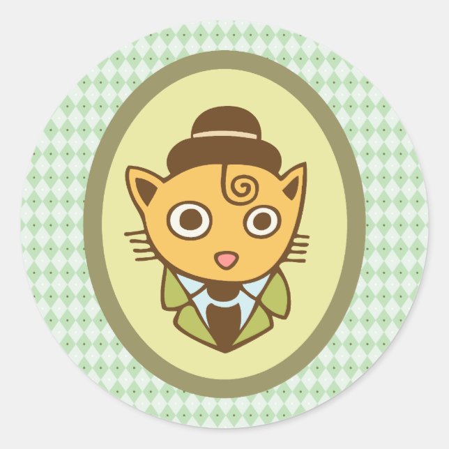 Sherlock Runder Aufkleber (Vorderseite)