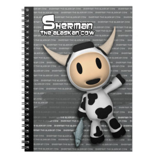 Sherman das alaskische Kuh-Grau-Notizbuch Notizblock