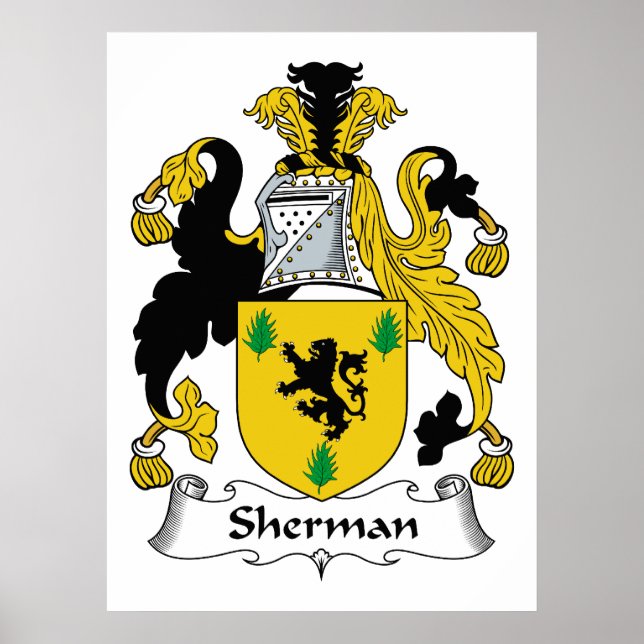 Sherman Familienwappen Poster (Vorne)