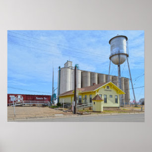 Sherman Landkreis Depot Museum, Stratford, Texas Poster