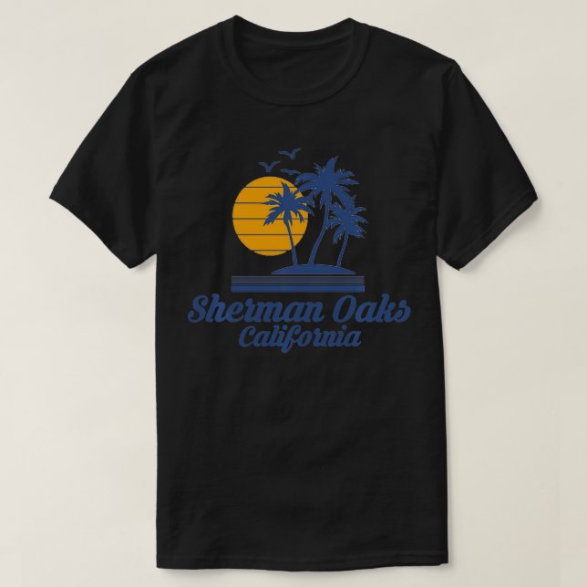 Sherman Oaks California CA Beach City T-Shirt (Design vorne)