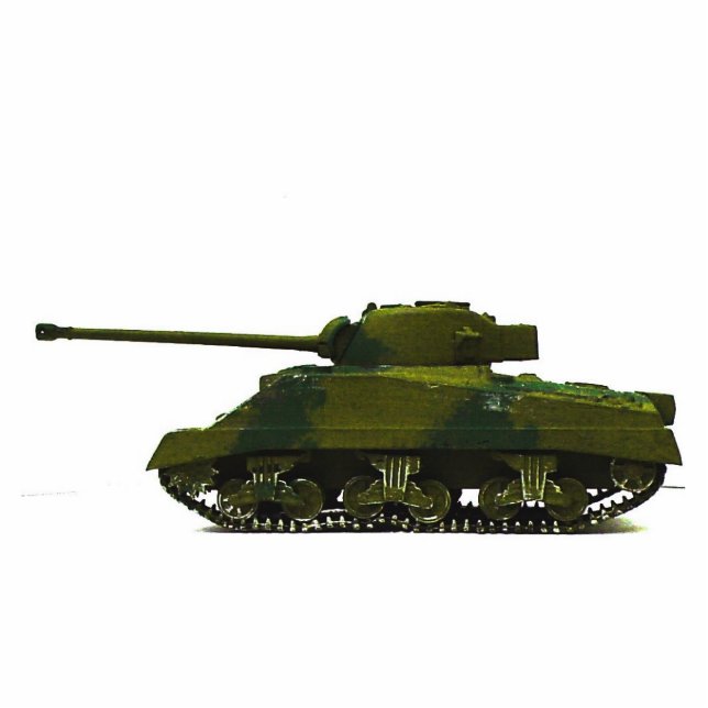Sherman Tank Foto-Skulptur Freistehende Fotoskulptur (Vorne)