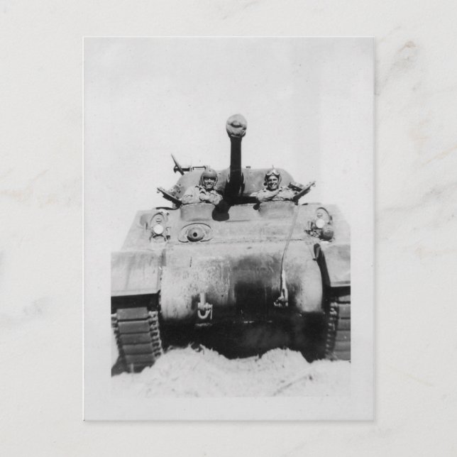 Sherman Tank Postkarte (Vorderseite)