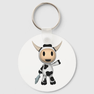 Sherman the Alaskan Cow Wave Key Chain Schlüsselanhänger