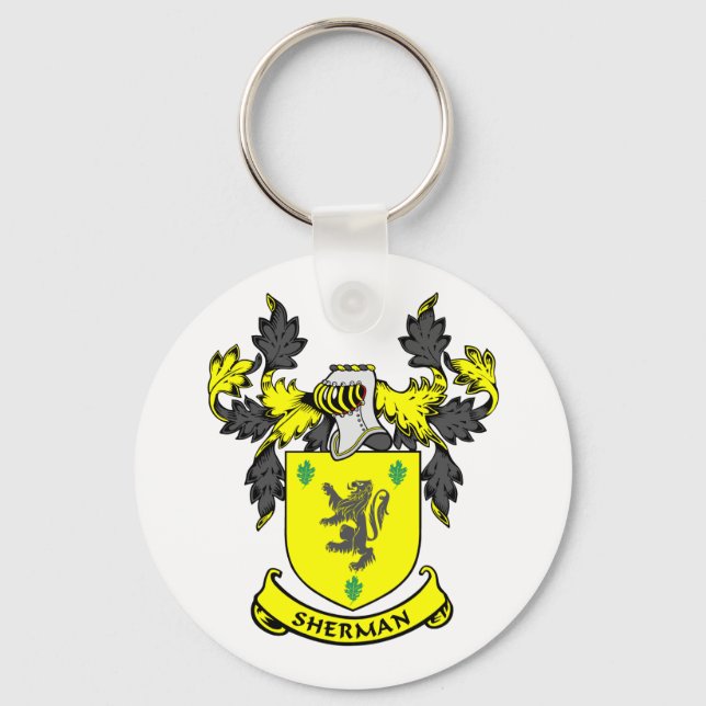 SHERMAN-Wappen Schlüsselanhänger (Vorderseite)