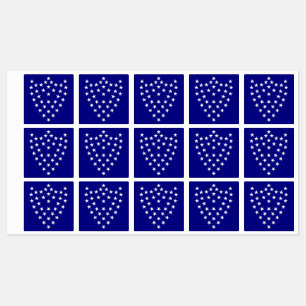 Sherman's Battle Flag Stickers Sheet Etiketten