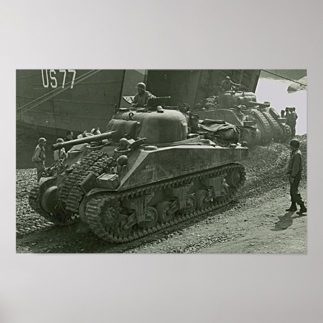 Shermans in Anzio Poster (Vorne)
