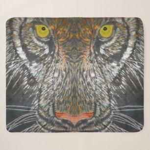 Sherpa Blanket - Augen des Tigers Sherpadecke