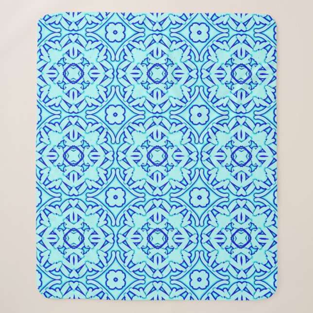 Sherpa Blanket, ein elegantes klassisches Stoffmus Sherpadecke (Vorderseite)