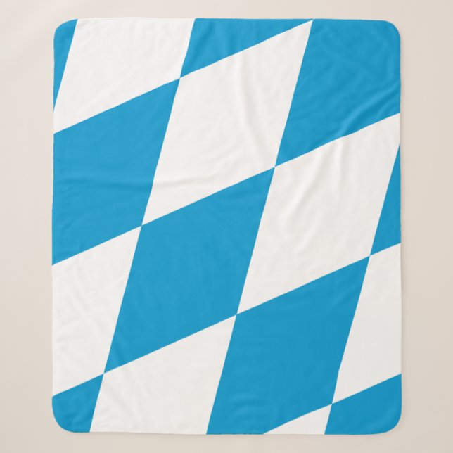 Sherpa Blanket mit der Flagge Bayerns, Deutschland Sherpadecke (Vorderseite)