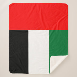 Sherpa Blanket mit Flagge der VAE Sherpadecke