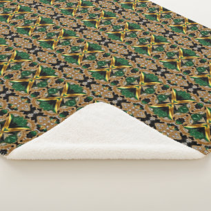 Sherpa Blanket mit jamaikanischem Farbdesign Sherpadecke