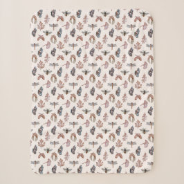 Sherpa Blanket, Naturdruck, für kleine Mädchen Sherpadecke