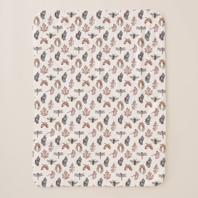 Sherpa Blanket, Naturdruck, für kleine Mädchen Sherpadecke (Vorderseite)