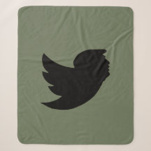 SHERPA BLANKET - T BIRD DESIGN - GRÜN/SCHWARZ