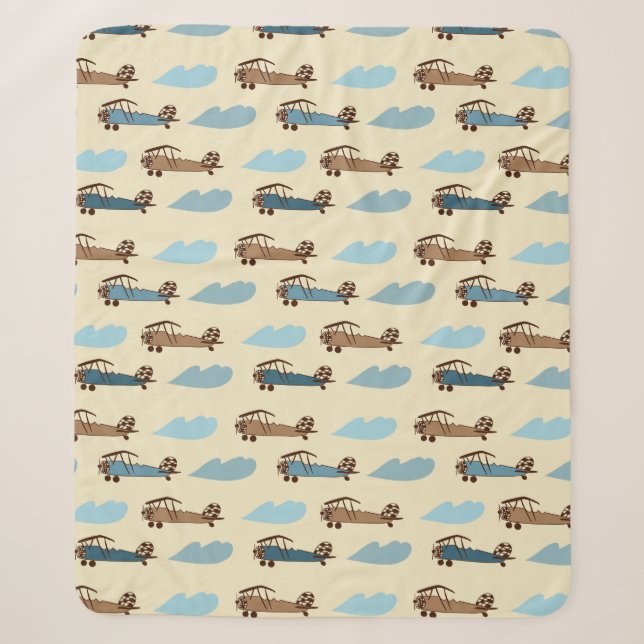 Sherpa Blanket Toy Airplane Sherpadecke (Vorderseite)