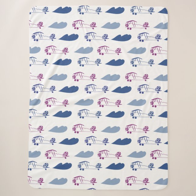 Sherpa Blanket Toy Flugzeug Sherpadecke (Vorderseite)
