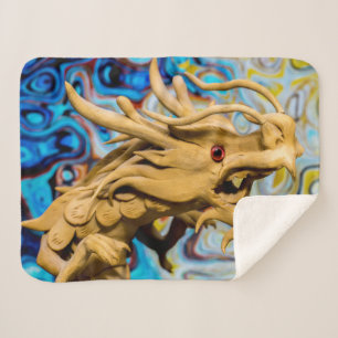 Sherpa bonne chance couverture de dragon chinois