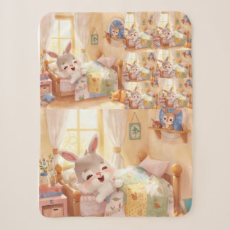 Sherpa "Bunny Enfant Doux Couverture – Lapin Répété Endor