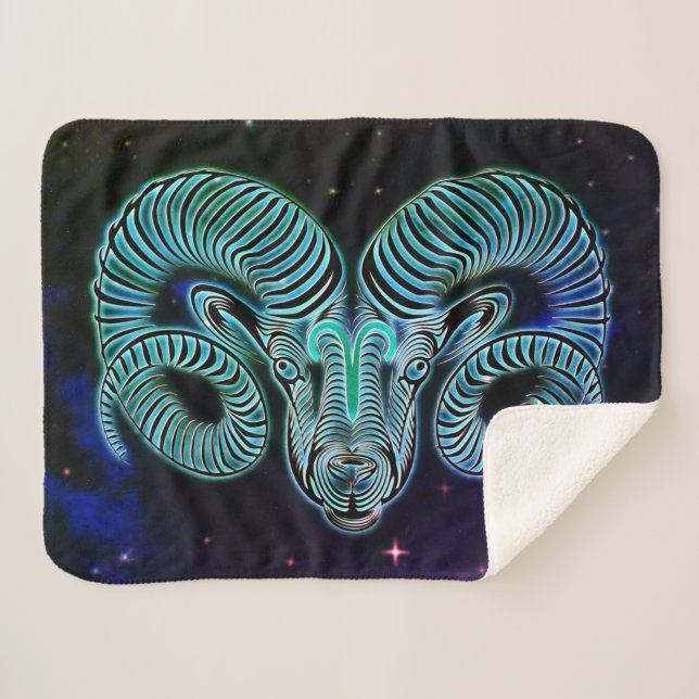 Sherpa caresse la couverture de zodiac ram (Devant (Horizontal))