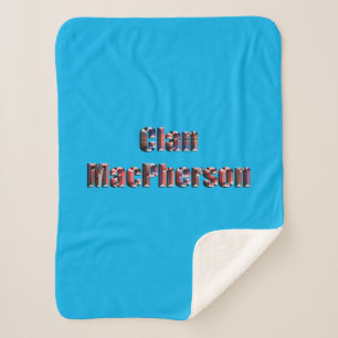 Sherpa Clan Macpherson Nom Du Tartan, Petite Couverture S