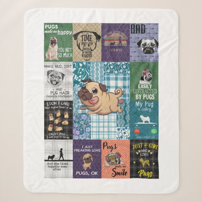 Sherpa Couverture de courtepointe de chien personnalisée (Devant)