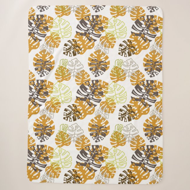 Sherpa couverture de feuilles d'automne (Devant)