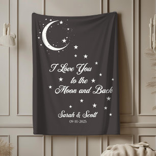 Sherpa Couverture de mariage personnalisée avec nom et da