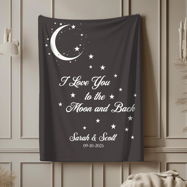 Sherpa Couverture de mariage personnalisée avec nom et da (Créateur téléchargé)