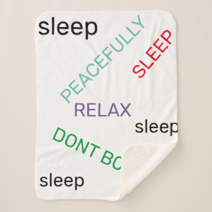 Sherpa Couverture de sommeil relaxante