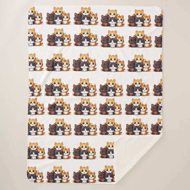 Sherpa Couverture Motif chien mignonne (Devant)