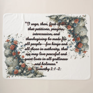 Sherpa Couverture polaire patriotique 1 Timothée 2:1-2
