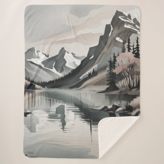 Sherpa couverture TEE Mountain Lake Graphique de s