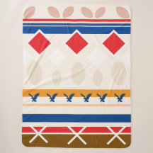 Sherpa-Decke - Farbdesign im Tipi-Stil