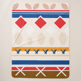 Sherpa-Decke - Farbdesign im Tipi-Stil Sherpadecke