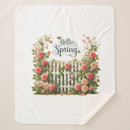 Sherpa-Decke – Hello Spring Floral Sherpa-Decke Sherpadecke